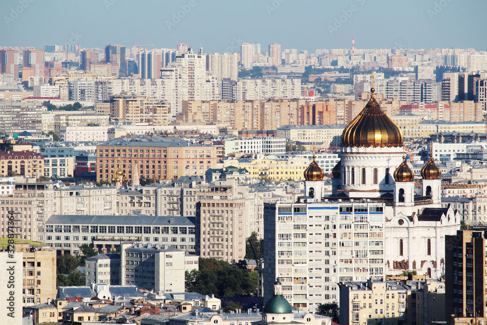 View from Hotel Ukraine in Moscow to city center and Ministry of Foreign Affairs