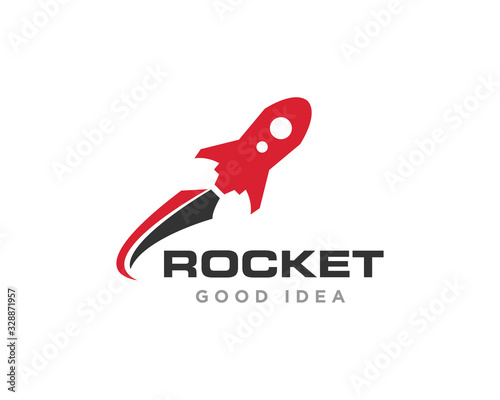 Rocket Logo Icon Design Vector