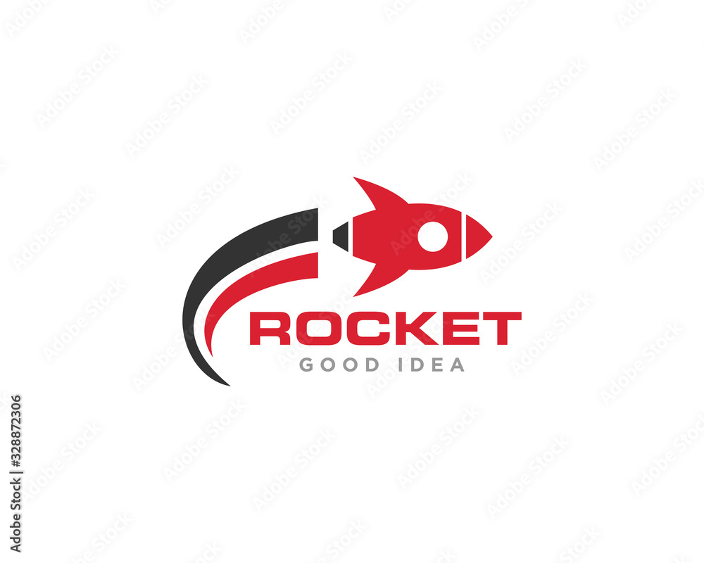 Fototapeta premium Rocket Logo Icon Design Vector