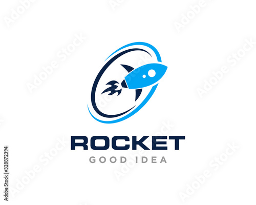 Rocket Logo Icon Design Vector