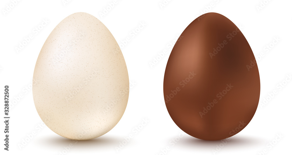 Vector set two eggs for Easter Vector set two eggs for Easter