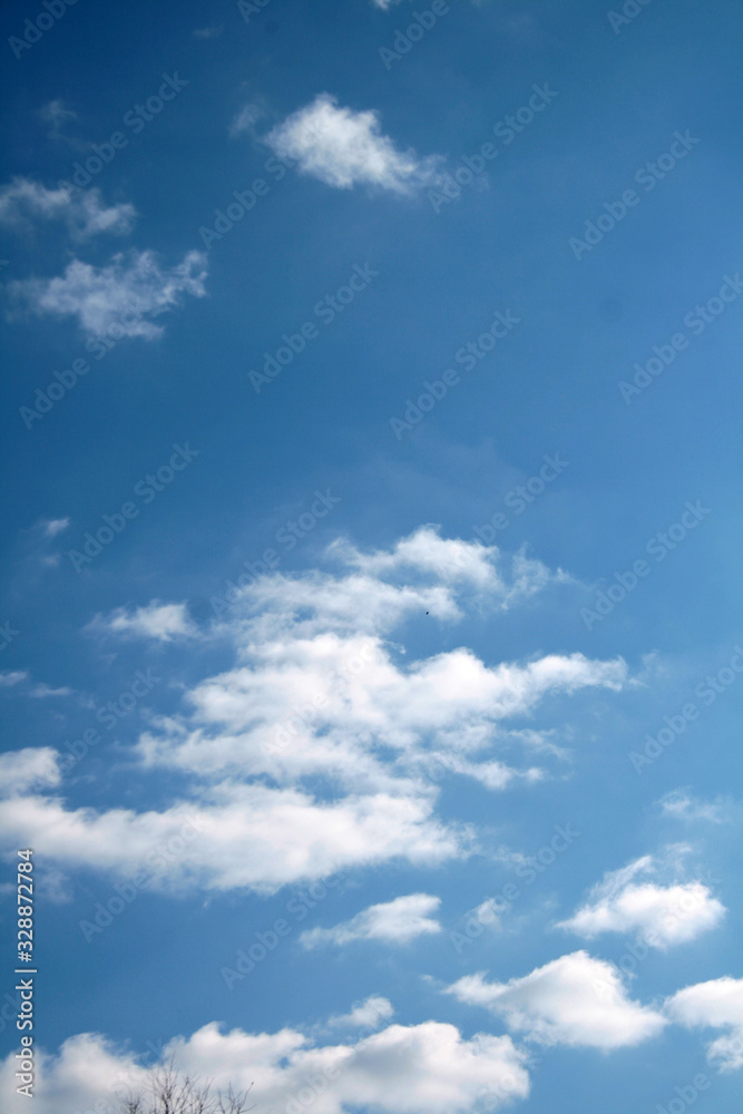 Obraz premium beautiful day blue sky and clouds