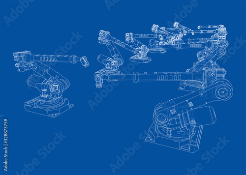 A industral robots manipulators