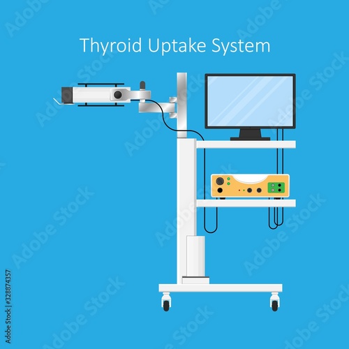 Radioactive Iodine Radioiodine I 131 Therapy Treatment Thyroid Cancer diagnosis ultrasound exam Graves disease examines uptake overactive thyroxine ophthalmopathy Side Effect	 photo