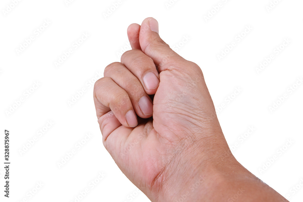 Male asian hand gestures isolated over the white background. POINTING POSE. FIRST PERSON VIEW. mini heart. Male asian hand gestures isolated over the white background. POINTING POSE. FIRST PERSON VIEW. mini heart.