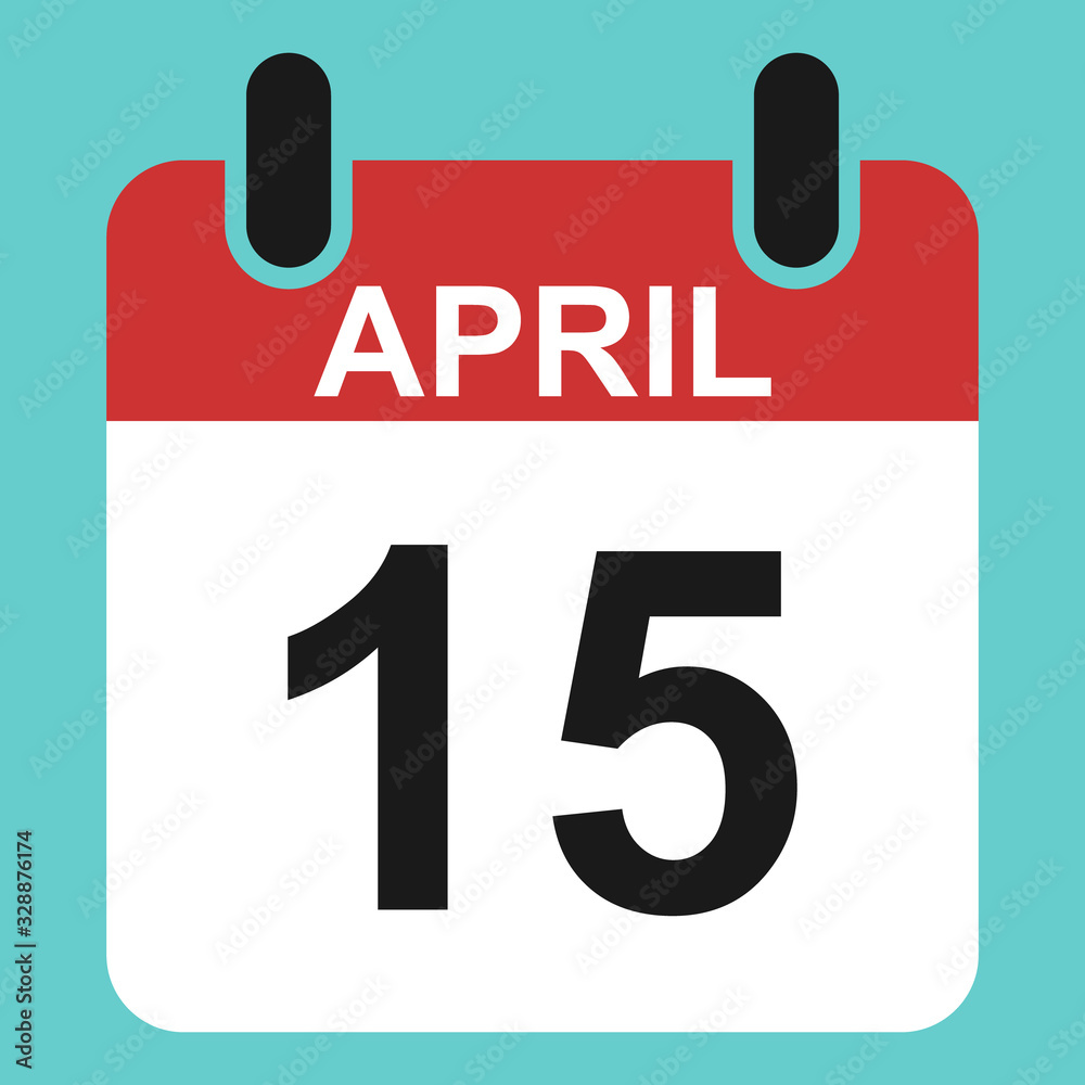 Fototapeta premium Calendar icon, date event symbol isolated on white background. Vector web button