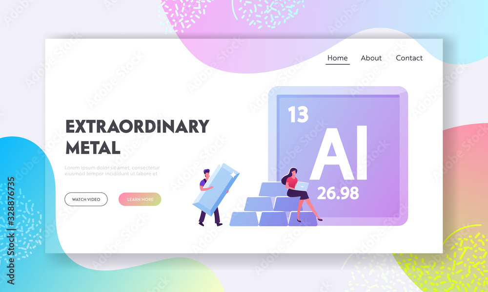 Aluminium Mendeleev Table Chemical Element Landing Page Template. Tiny Male Character Carry Huge Aluminum Bar, Woman Working on Laptop. People Using Ai Metal in Life. Cartoon Vector Illustration Aluminium Mendeleev Table Chemical Element Landing Page Template. Tiny Male Character Carry Huge Aluminum Bar, Woman Working on Laptop. People Using Ai Metal in Life. Cartoon Vector Illustration