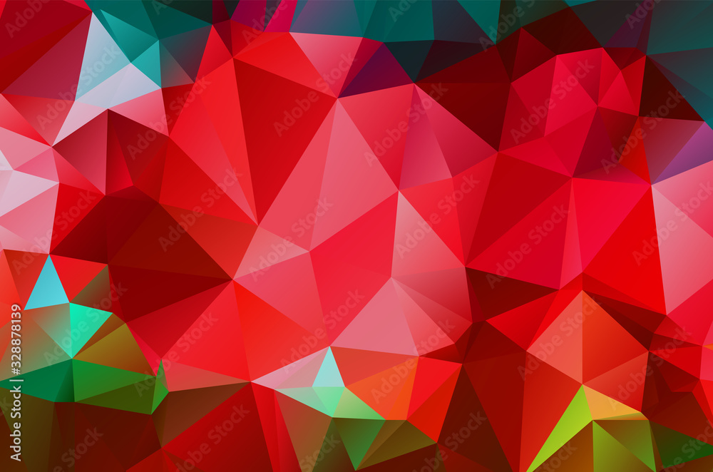 Abstract Red Geometric Background. Raster Illustration Abstract Red Geometric Background. Raster Illustration