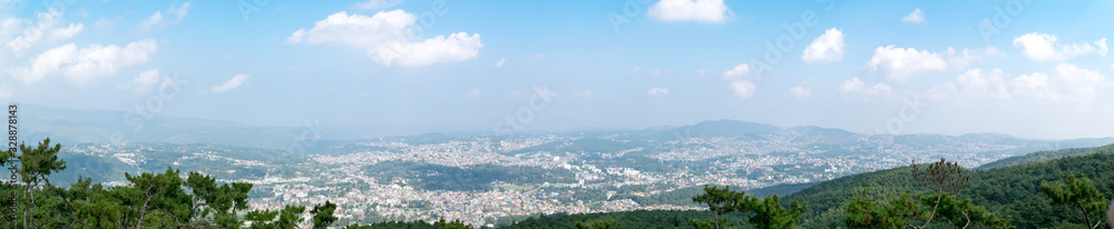 Shillong townscape from Shillong peak