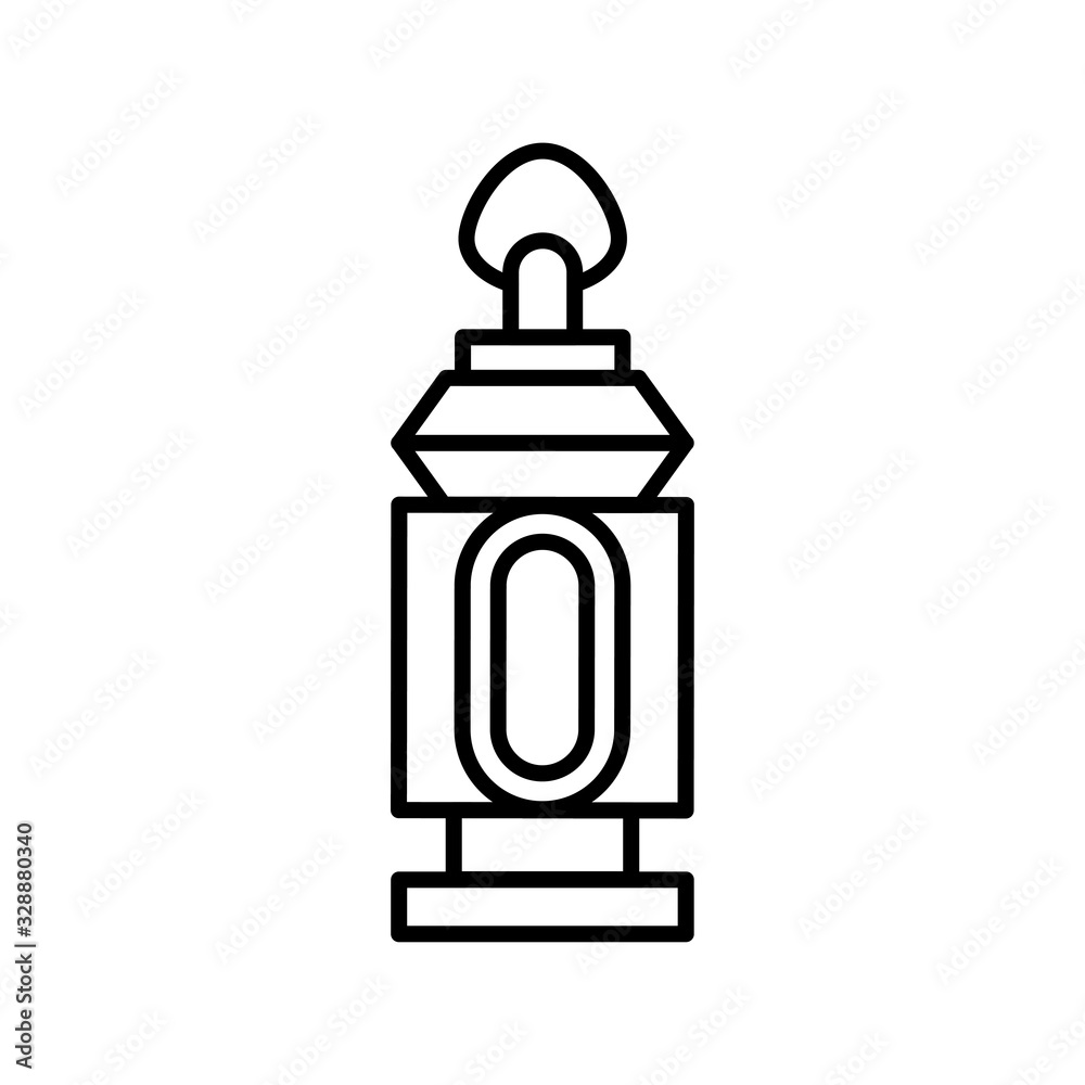 ramadan kareem lantern icon design, flat style icon collection