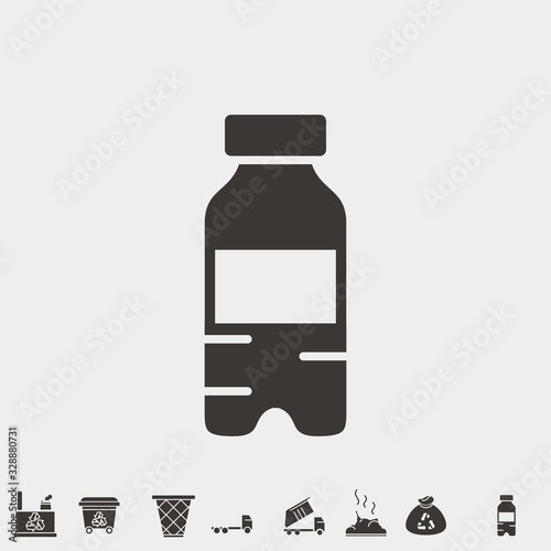 water bottle vector icon hygiene and hydrate