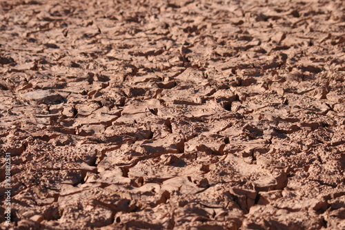 Textura de grietas en el suelo por sequía