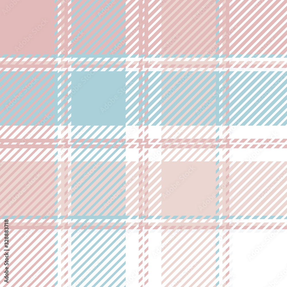Plaid or tartan vector is background or texture in many color of graphic design