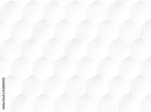 white embossed  honeycomb seamless pattern for technology background
