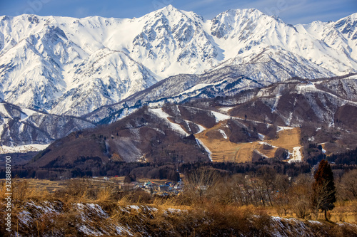 Hakuba Goryu mountain in Nagano