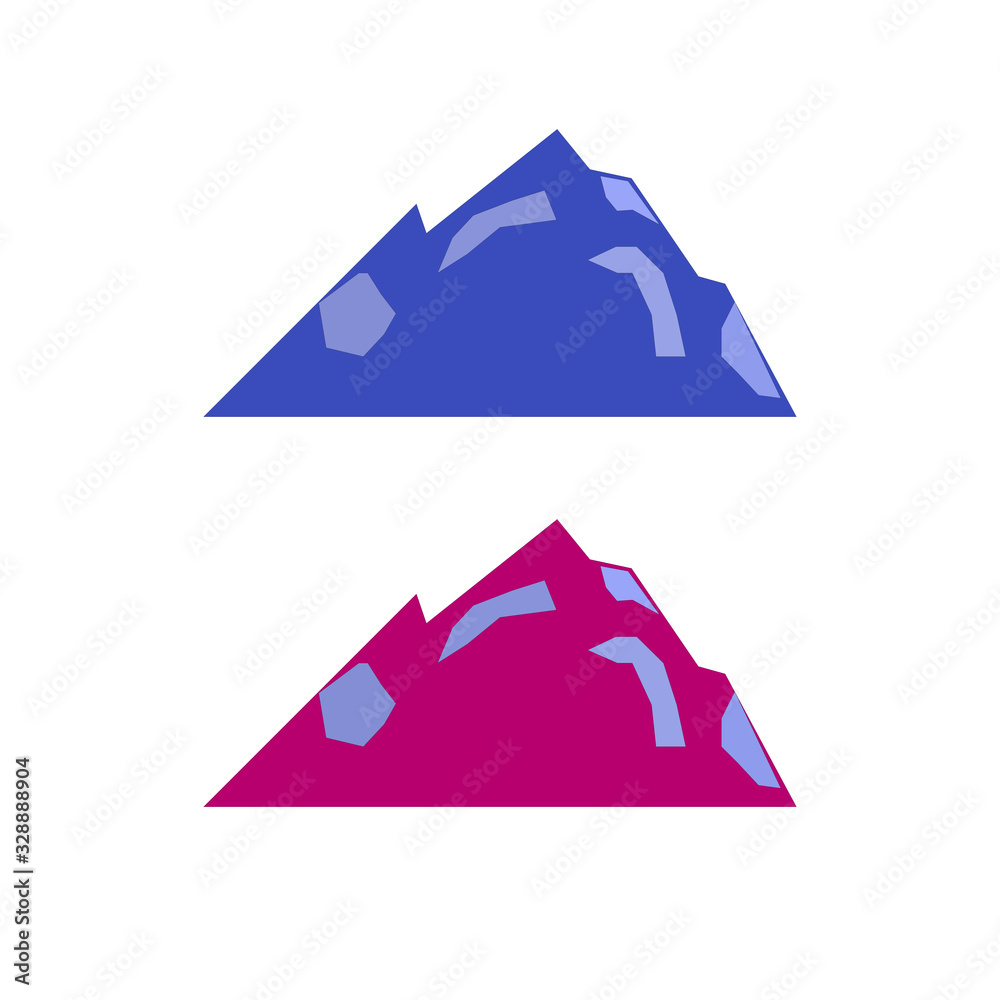 Design Colorful Hills, purple blue eps Design Colorful Hills, purple blue eps