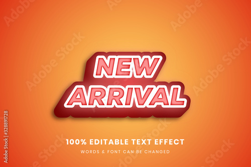 New arrival 3d editable text effect