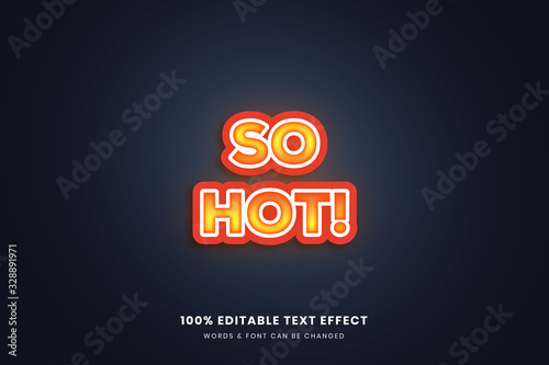 So hot 3d editable text effect