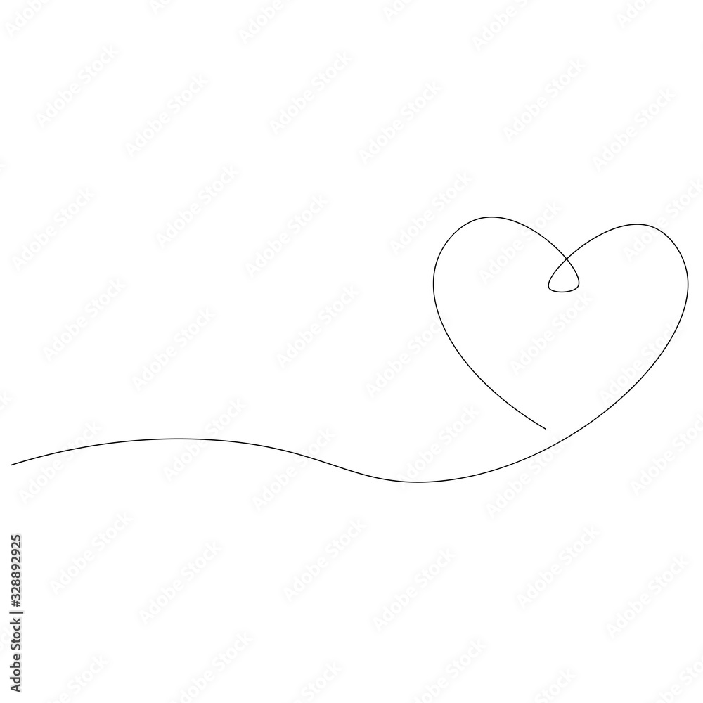 Heart love background vector illustration - obrazy, fototapety, plakaty 