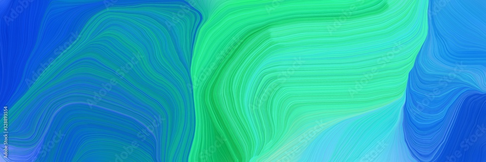landscape banner with waves. smooth swirl waves background design with light sea green, strong blue and turquoise color landscape banner with waves. smooth swirl waves background design with light sea green, strong blue and turquoise color