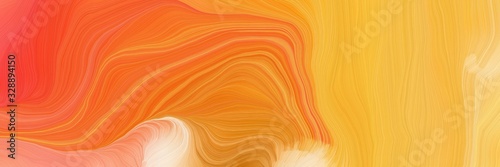 vibrant colored background banner with golden rod, bronze and pastel orange color. contemporary waves design