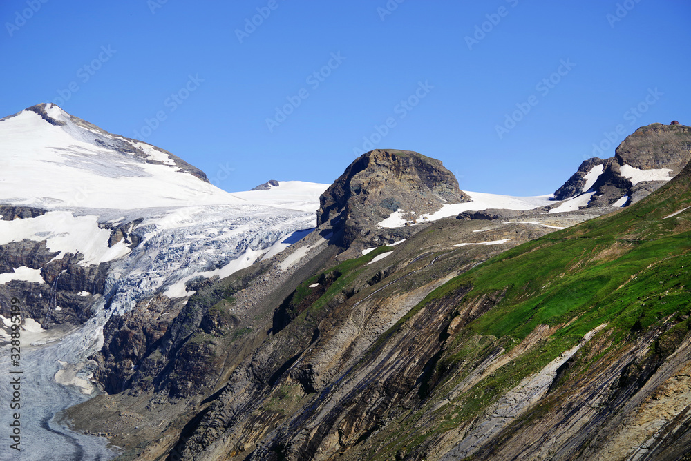 Pasterze glacier in Hohe Tauern National Park, Austria, Europe