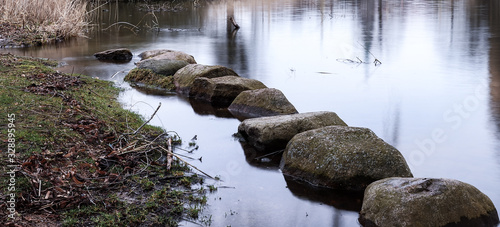 Stones in water