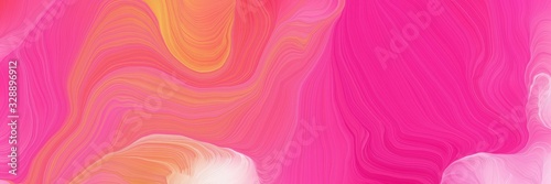 dynamic vibrant colored banner. curvy background design with mulberry , hot pink and light coral color © Eigens