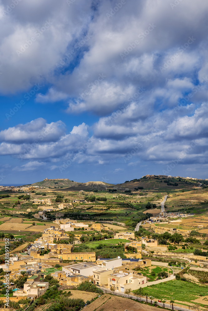 Gozo Island Landscape In Malta