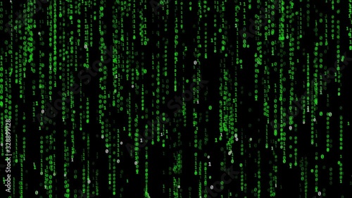 Matrix code background - loop photo