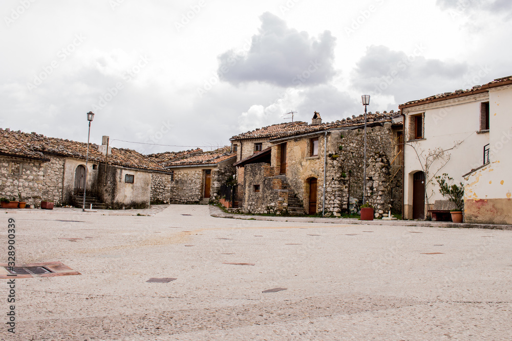 The village of Civita Superiore in Bojano, built in the 11th century by the Normans.