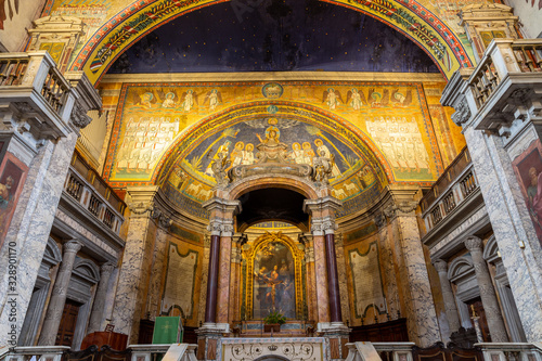 Canvas Print Basilica of Saint Praxedes, Rome, Italy