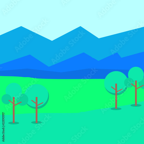 landscape background vector illustrations