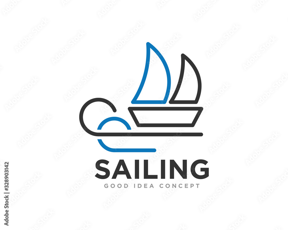 Sailing Boat Logo Icon Design Vector Sailing Boat Logo Icon Design Vector
