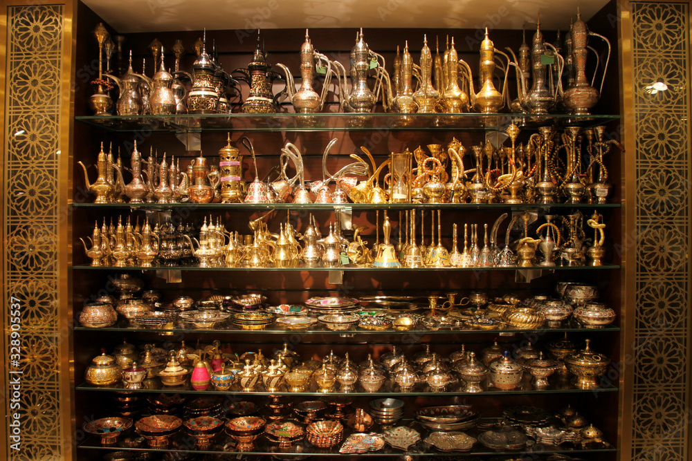 Teapot decoration on shelf Teapot decoration on shelf