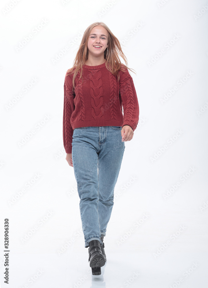side view . casual man looking at copy space . isolated on white side view . casual man looking at copy space . isolated on white