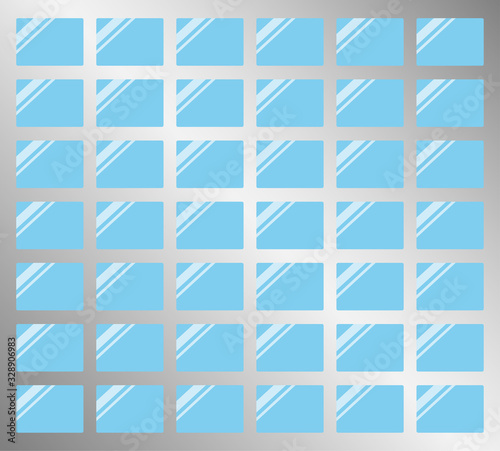 Pattern background windows glass mirror