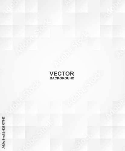 Abstract. Embossed square white background. light and shadow . Vector.