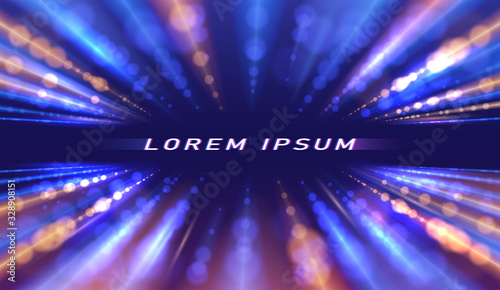 Abstract speed motion lights background