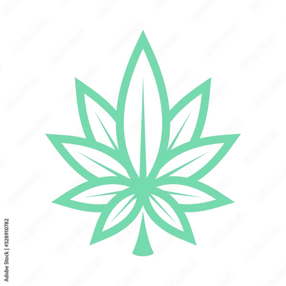 modern flat cannabis weed leaf for legal business vector illustration design modern flat cannabis weed leaf for legal business vector illustration design