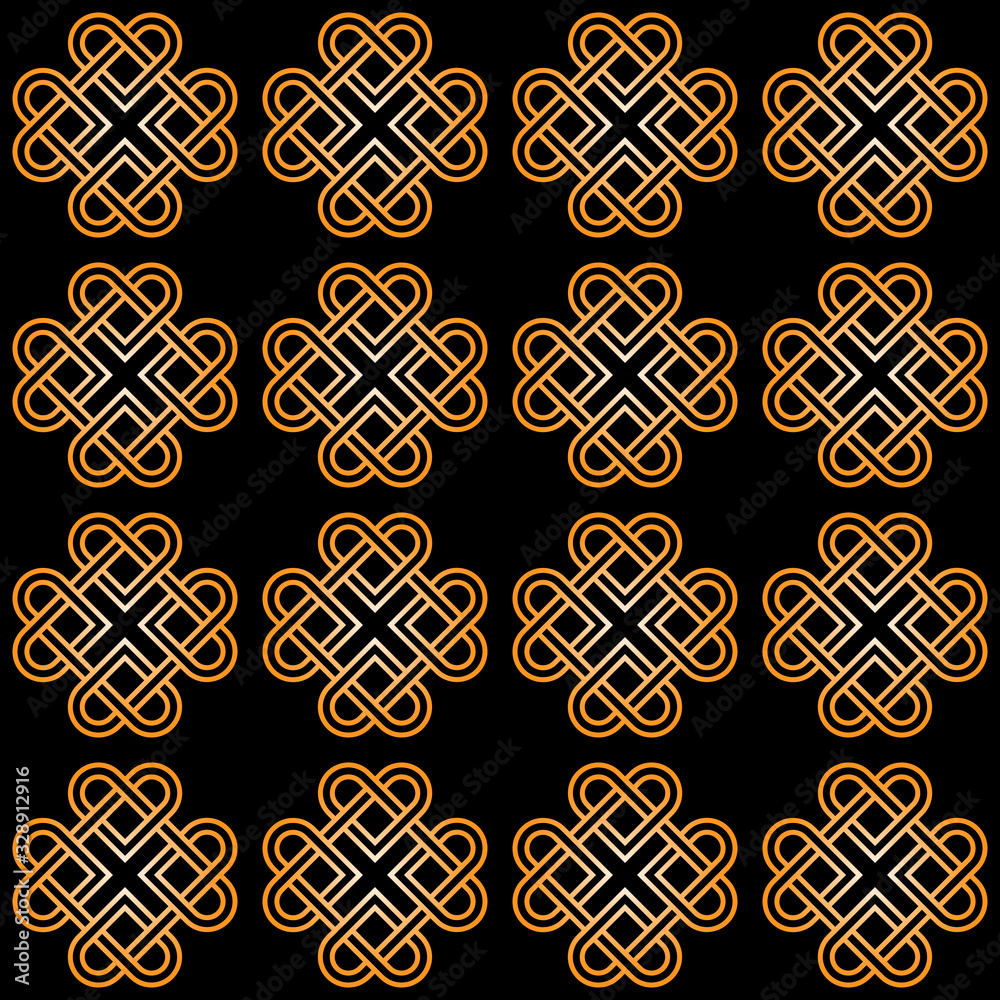Vector pattern heart love motif in art deco style. Vector pattern heart love motif in art deco style.