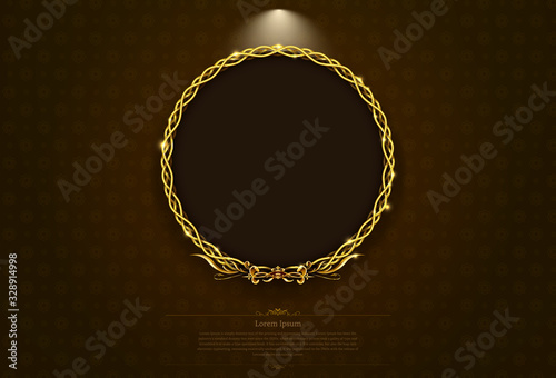 gold frame border picture retro art
