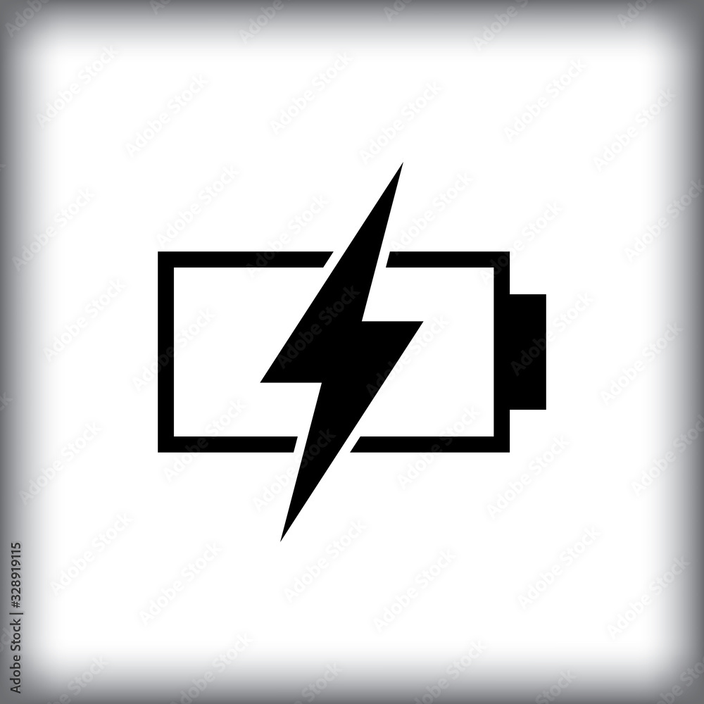 Phone Battery Charging Icon, Recharge Symbol, Energy Sign Phone Battery Charging Icon, Recharge Symbol, Energy Sign