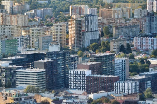 Panoramic view of the city Lviv, Ukraine