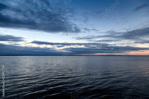 sunset over the sea