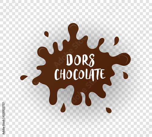 Chocolate drops, stains. 