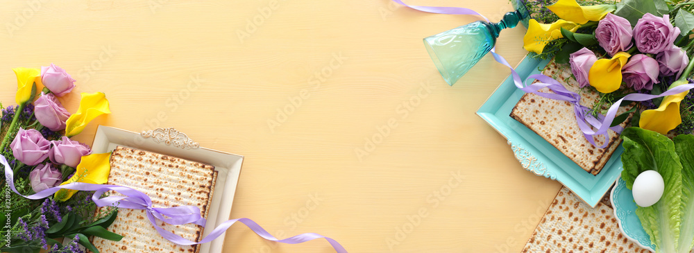 Fototapeta premium Pesah celebration concept (jewish Passover holiday)