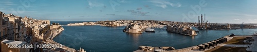 3 Cities panorama from La Valletta, Malta