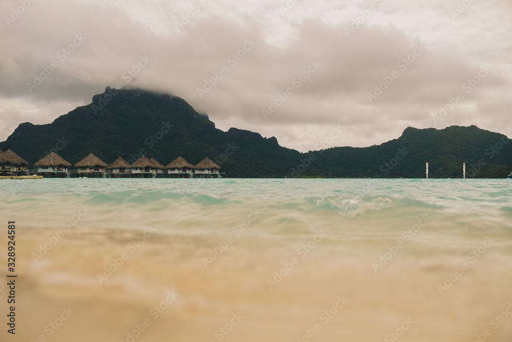 Overwater bungalows in Bora Bora Overwater bungalows in Bora Bora