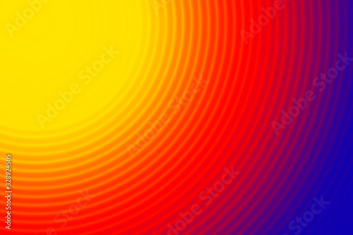 Colorful circular abstract background with circular lines photo